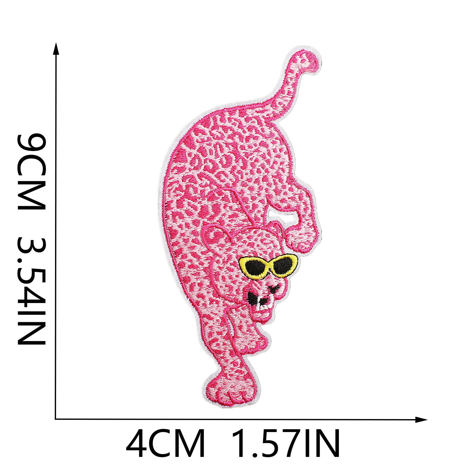 Wholesale Embroidered cloth patch pink girl disco super running high heels patch
